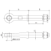 Сцепная петля V.ORLANDI Ø50 мм съемная (D=250kN, 230x245x173 мм) ORLANDI OC50R10