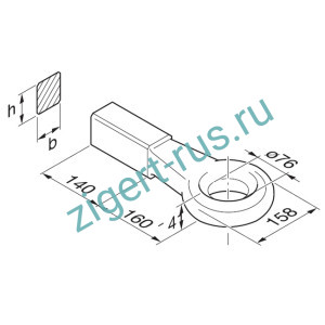 Вварные тяговые петли ROCKINGER ø 76 мм Вварные тяговые петли ROCKINGER ø 76 мм